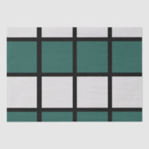 Aquamarines schwarz gekreuztes Muster
