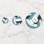 aquamarines Schwarzes Team färbt das Party der Kin Konfetti (Vorderseiten)