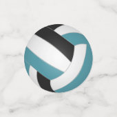 aquamarines Schwarzes Team färbt das Party der Kin Konfetti (Klein Vorderseite)