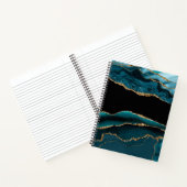 AQUAMARINES SCHWARZGOLD AGATE SIEHT AUS NOTIZBLOCK (Innenseite)