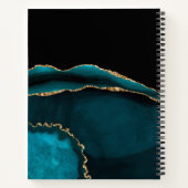 AQUAMARINES SCHWARZGOLD AGATE SIEHT AUS NOTIZBLOCK (Rückseite)