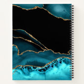 AQUAMARINES SCHWARZGOLD AGATE SIEHT AUS NOTIZBLOCK (Rückseite)