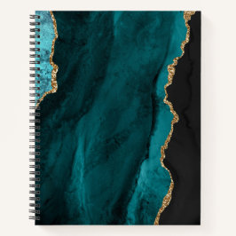 AQUAMARINES SCHWARZGOLD AGATE SIEHT AUS NOTIZBLOCK