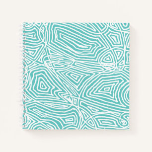 Aquamarines Scribbleprint Notizblock