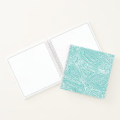 Aquamarines Scribbleprint Notizblock (Innenseite)
