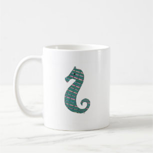 Aquamarines Seepferd Kaffee Tasse