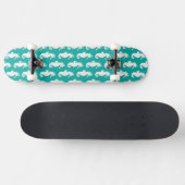Aquamarines Seepferd-Muster 1 Skateboard (Horizontal)