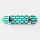 Aquamarines Seepferd-Muster 1 Skateboard (Horizontal)