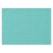 Aquamarines Seepferd-Muster 1 Tischdecke (Vorderseite (Horizontal))