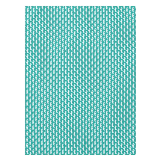 Aquamarines Seepferd-Muster 1 Tischdecke (Vorderseite)