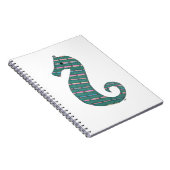 Aquamarines Seepferd-Notebook Notizblock (Rechte Seite)
