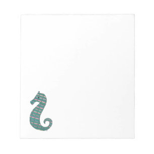 Aquamarines Seepferd Notepad Notizblock