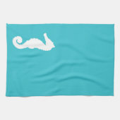 Aquamarines SeeSeepferd Geschirrtuch (Horizontal)