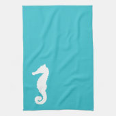 Aquamarines SeeSeepferd Geschirrtuch (Vertikal)
