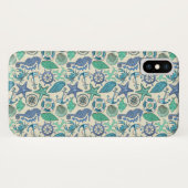 Aquamarines Seetier-Muster Case-Mate iPhone Hülle (Rückseite (Horizontal))