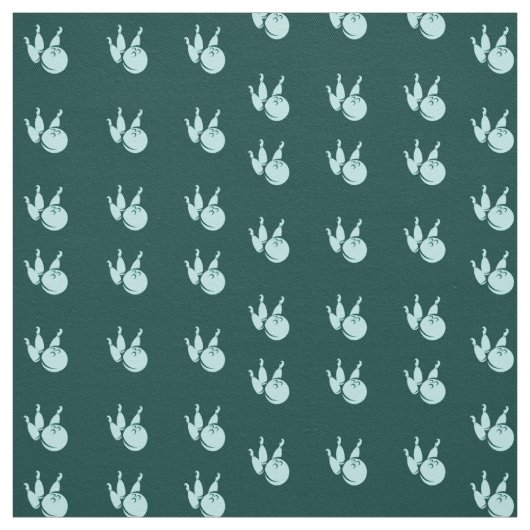 Aquamarines Set im Bowling Stoff (Muster)