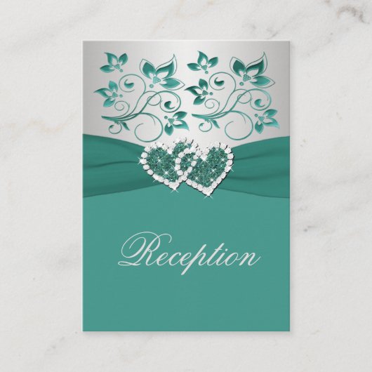 AQUAMARINES, silberfarbenes RIBBON-Aufkleber Begleitkarte (Vorderseite)