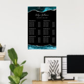 Aquamarines Silver Agate Price List Poster (Heimbüro)