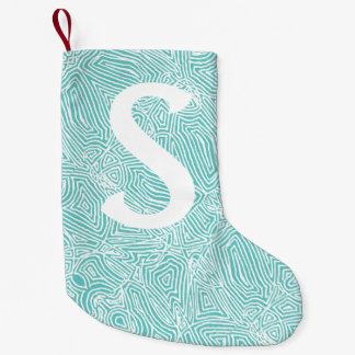 Aquamarines Skribbleprint Kleiner Weihnachtsstrumpf