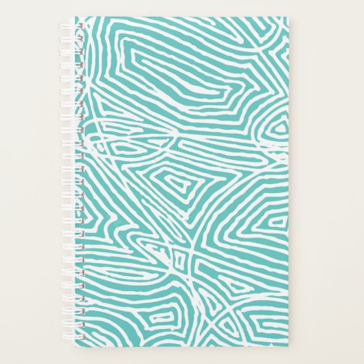 Aquamarines Skribbleprint Planer (Vorderseite)