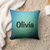 Aquamarines Smaraggrün Kissen (Decke)