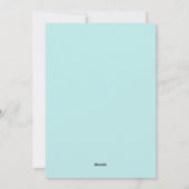 Aquamarines Snowflake-Frame-Foto Feiertagskarte (Rückseite)