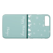 Aquamarines Snowflake iPhone 7 Plus Fall Case-Mate iPhone Hülle (Rückseite (Horizontal))