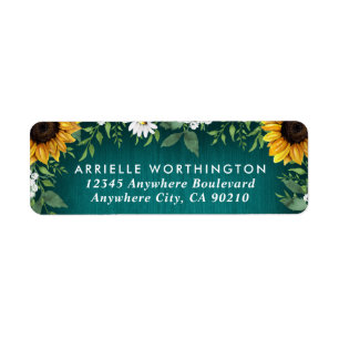 Aquamarines Sonnenblumen Land Rustikale Daisy Hoch