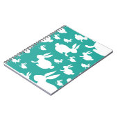 Aquamarines Sonnenmuster Notizblock (Linke Seite)