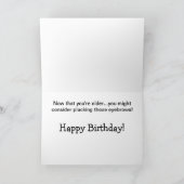 Aquamarines, sonniges Gesicht mit einem einzigarti Karte (Innenseite)