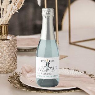 Aquamarines Sparkling Brautparty Mini Sparkling W Schaumweinetikett