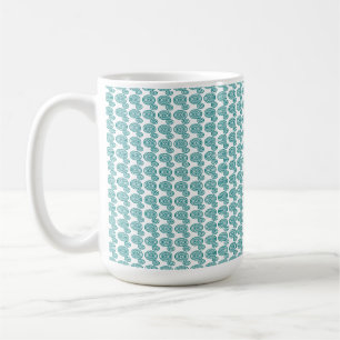 Aquamarines Spiralmuster Moderne Morphing-Tasse Kaffeetasse