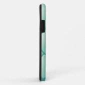 Aquamarines Steppmuster Case-Mate iPhone Hülle (Hinten/Rechts)