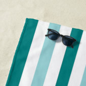 Aquamarines Strandtuch mit Individuelle Name (Beispiel)