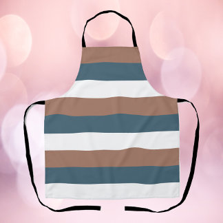 Aquamarines Streifenmuster Mocha Schürze