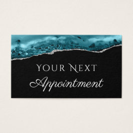 Aquamarines Ticket auf der Black Appointing Card