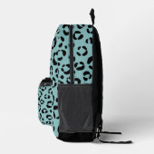 Aquamarines Tier Bedruckter Rucksack (Rechts)