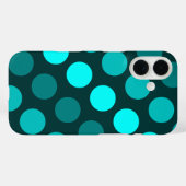 Aquamarines Trio der Polka Dots Case-Mate iPhone Hülle (Rückseite (Horizontal))