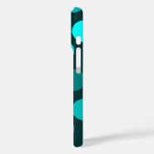 Aquamarines Trio der Polka Dots Case-Mate iPhone Hülle (Rückseite / Links)