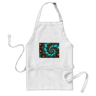 Aquamarines Trippy Abstrakt Fine Art Fraktal Schürze