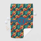 Aquamarines Tropical Paradise Golfhandtuch (Insitu)