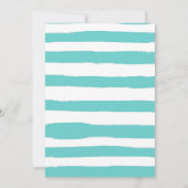 Aquamarines Tropical Summer Fun Pool Party Geburts Einladung (Rückseite)