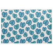 Aquamarines tropisches Monstera-Blätter-Muster Stoff (Yard (91,4 cm))