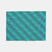 Aquamarines Türkis-Muster Fleecedecke (Vorderseite (Horizontal))