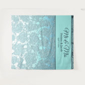 Aquamarines türkisfarbenes Foto Wandteppich (Vorderseite (Horizontal))