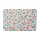 Aquamarines u. korallenrotes badematte (Vorderseite)