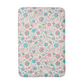 Aquamarines u. korallenrotes badematte (Vorderseite Vertikal)