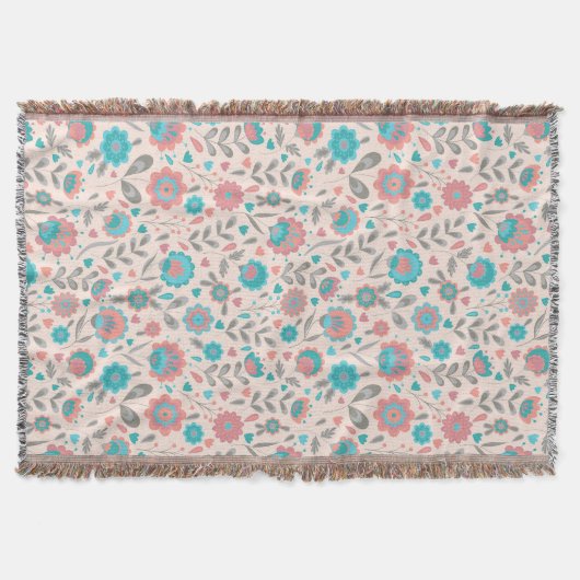 Aquamarines u. korallenrotes decke (Vorderseite)