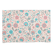 Aquamarines u. korallenrotes kissenbezug (Vorderseite-Rechts)