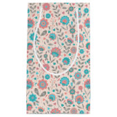 Aquamarines u. korallenrotes kleine geschenktüte (Vorderseite)